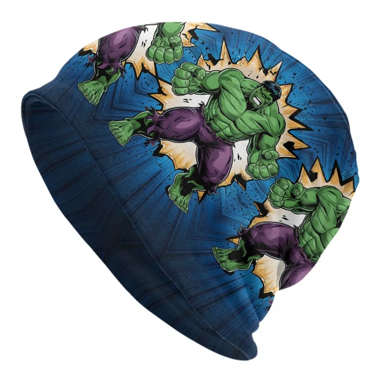 

Custom 3D Printing Art Hulk Bonnet Hat Knit Hats Men Women Hip Hop Unisex Popular Movie Warm Winter Beanies Cap