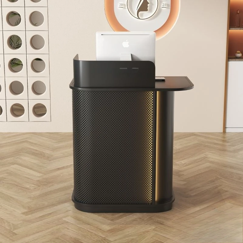 

2025 new store small checkout page restaurant welcome VIP desk high-end consultation and guidance desk hotel front reception des