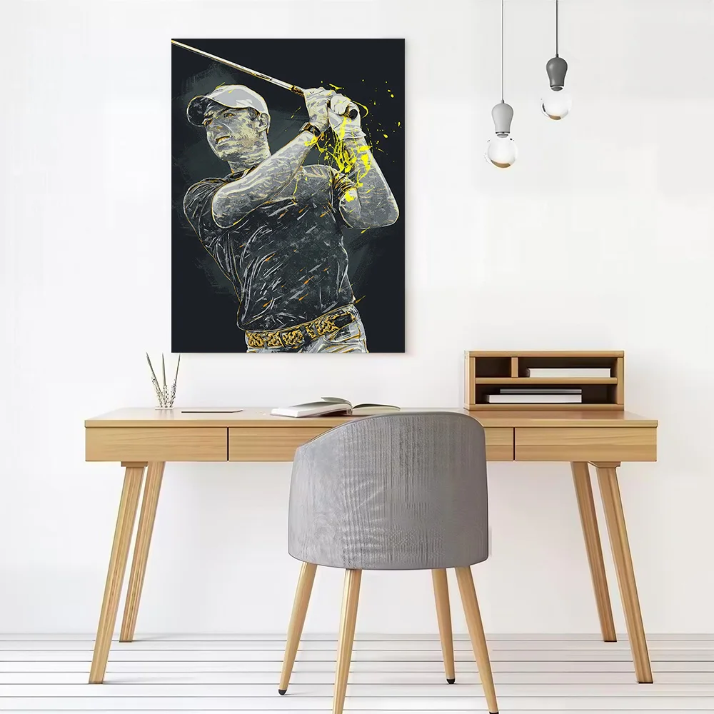 RORY MCLLROY Printed Canvas Poster Personalized High Quality Wall Art Paintings for Specialty and Themed Home Decor Ornaments