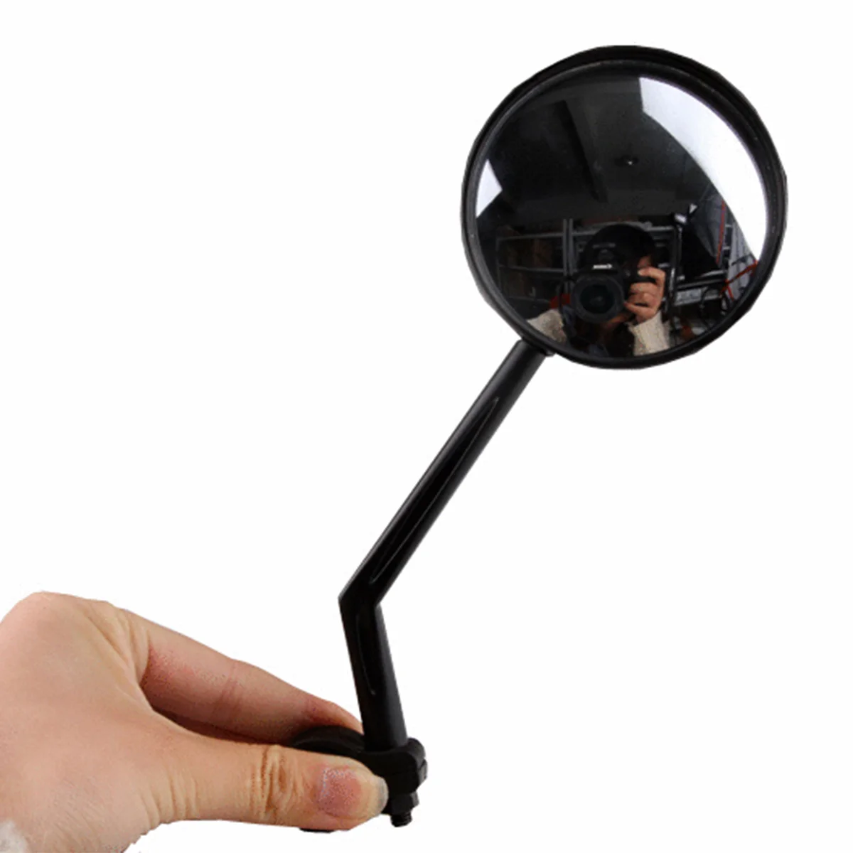2Pcs Universal 360 Degree Rotate Bike Rearview Mirror Adjustable Large Lens Scratch Resistant Rear View Mirror for Cycling