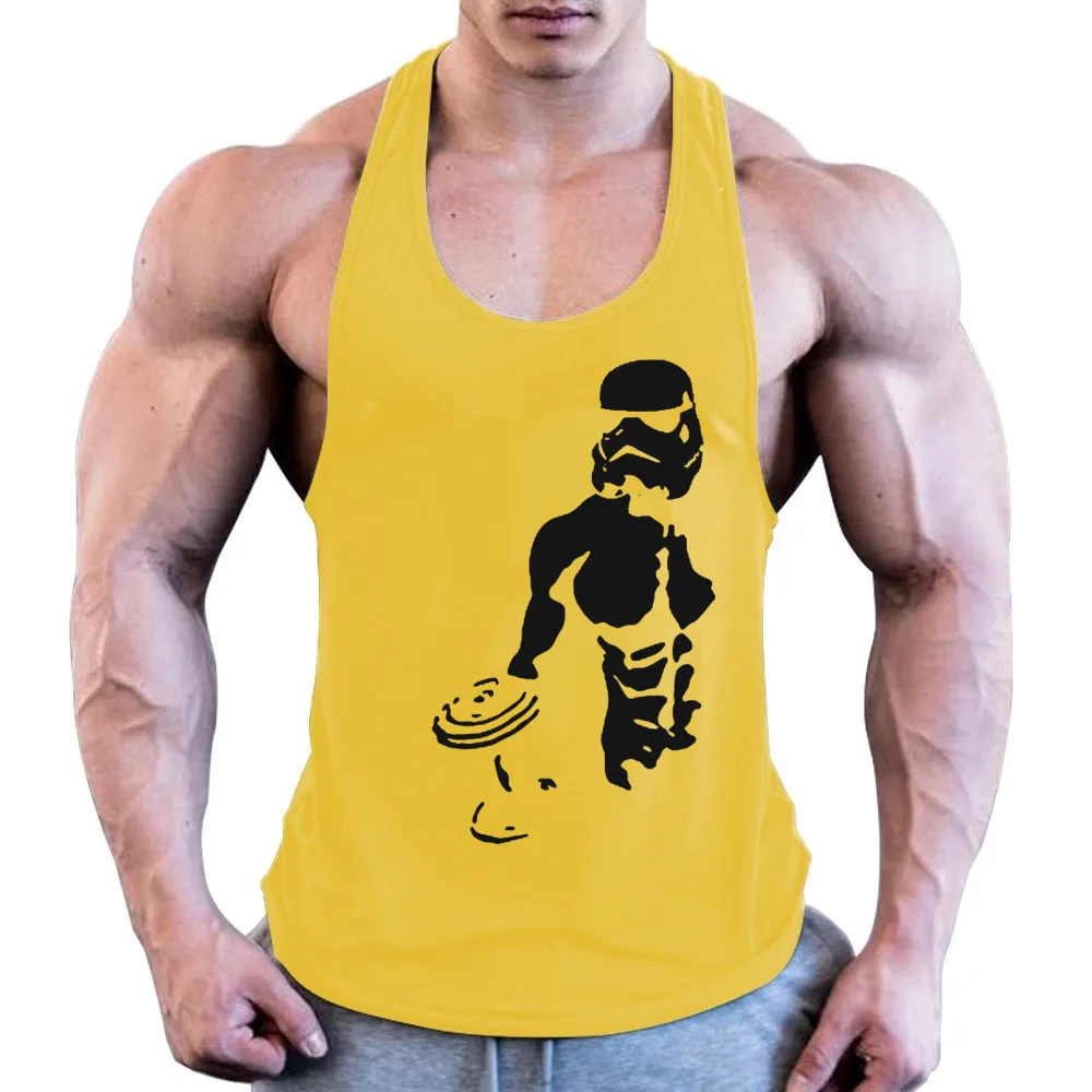 Gyms Workout Sleeveless Shirt Stringer Tank Top Men Bodybuilding Clothing Fitness Mens Sportwear Vests Muscle Singlets