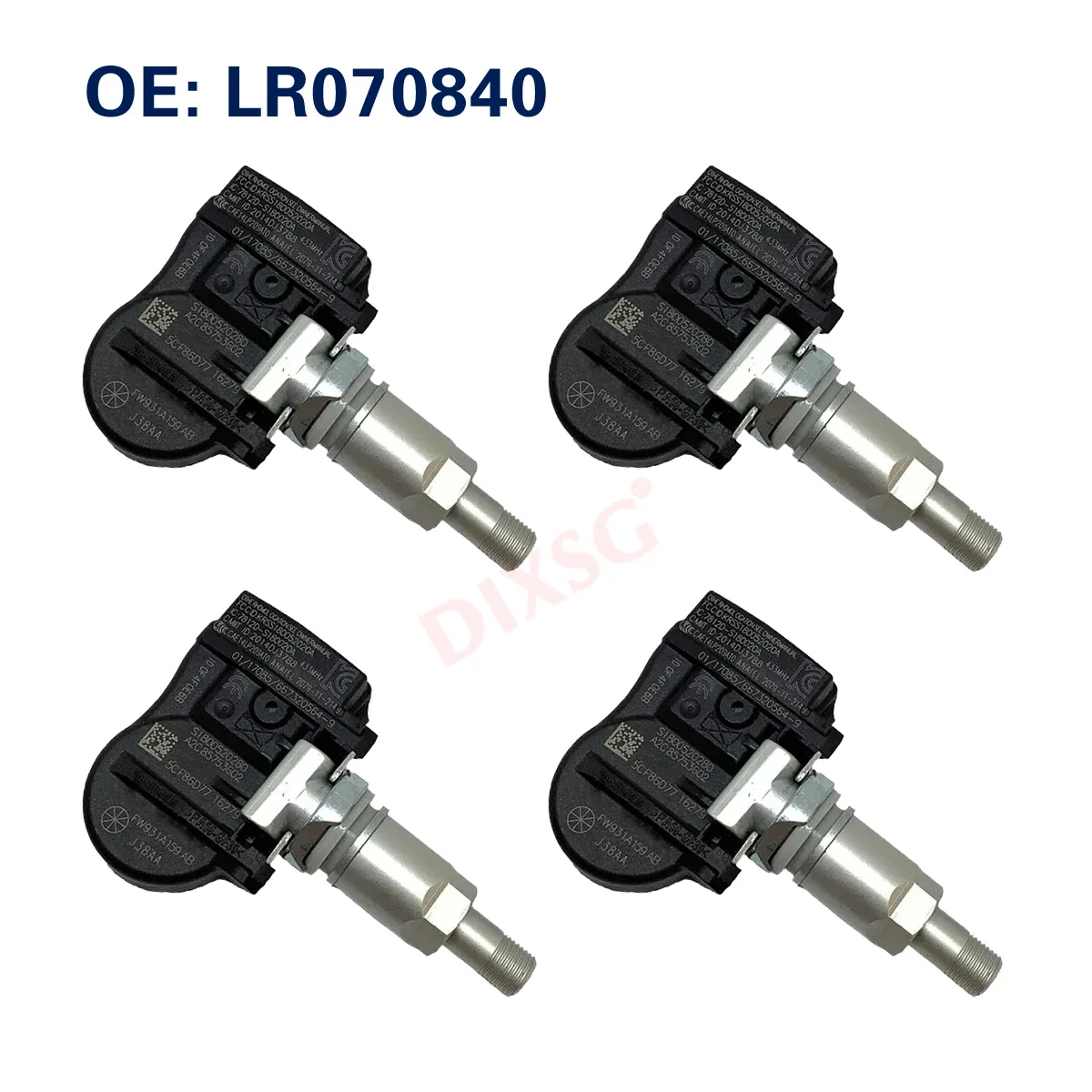 4PCS TPMS Sensor LR070840 / FW931A159AB 433Mhz Tire Pressure Monitor Sensor For  Land Rover Discovery Range Rover Sport