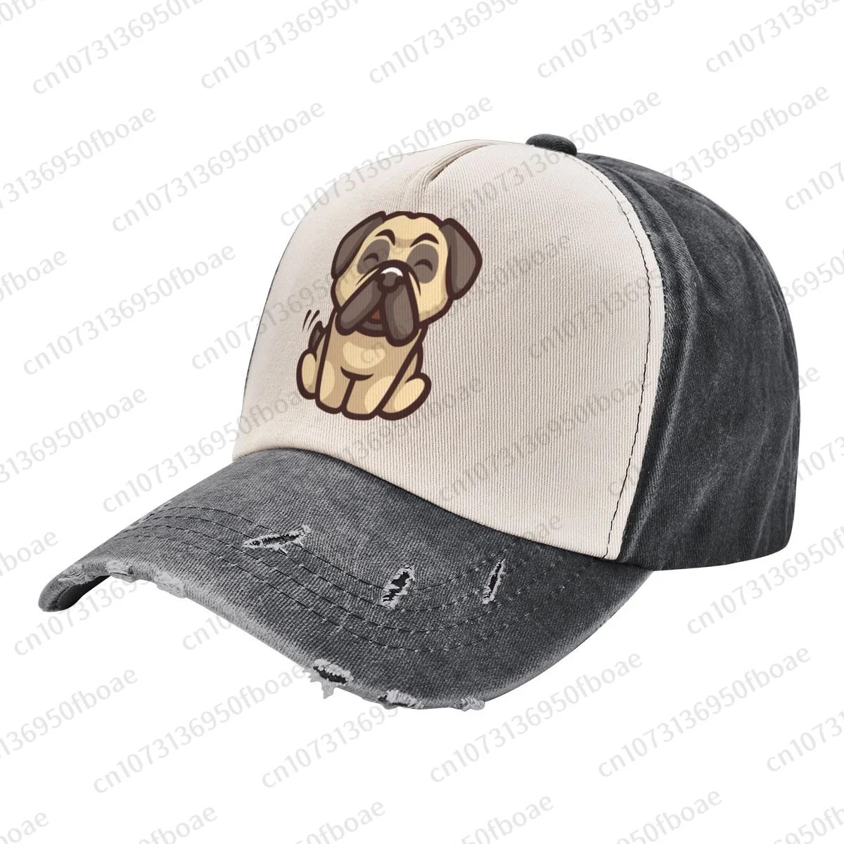 

Lovely Pug Dog Cowboy Hat Women Men Fashion Baseball Cap Sport Adjustable Golf Hats