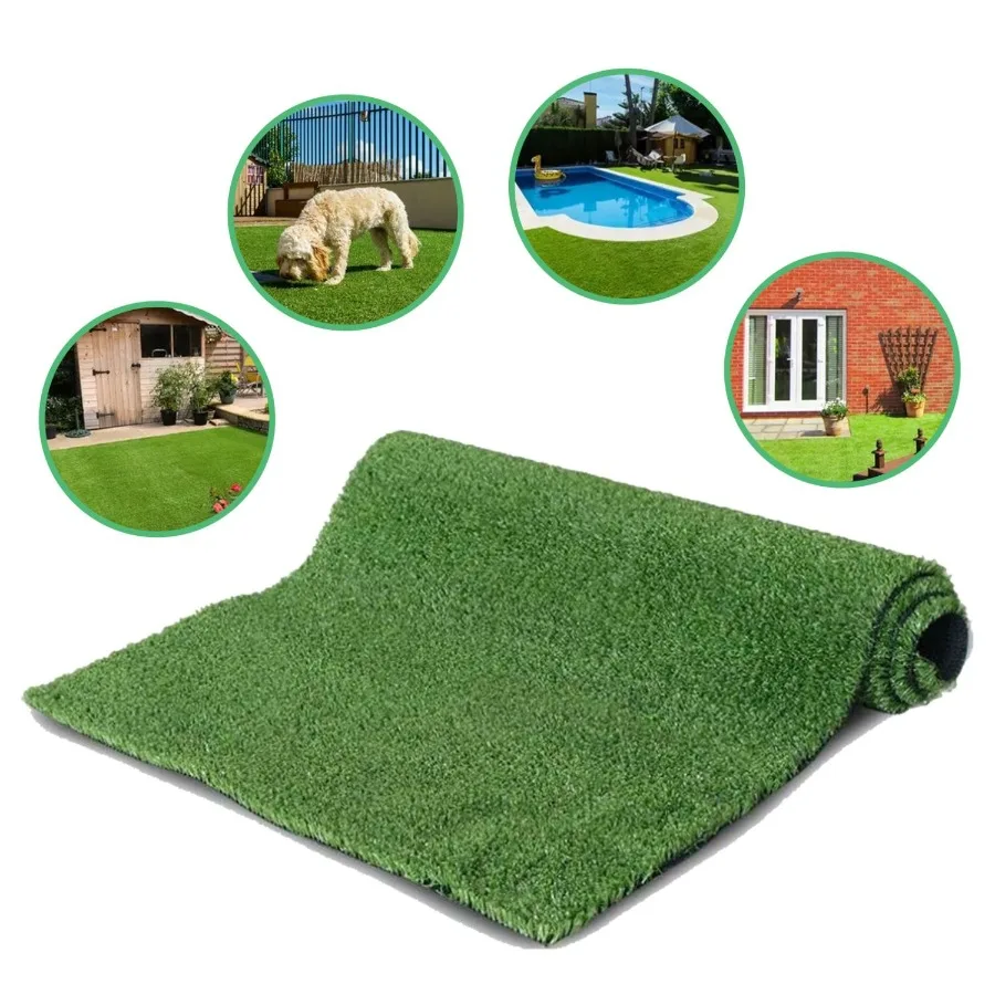 

3FT16FT Artificial turf professional dog mat large turf outdoor carpet terrace pet lawn artificial carpet with drainage holes G