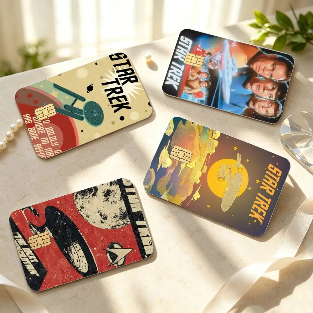 TV S-Star T-Trek Cool  HD Waterproof Credit Card Stickers Silicone Decals For Chip Game Cards Gift