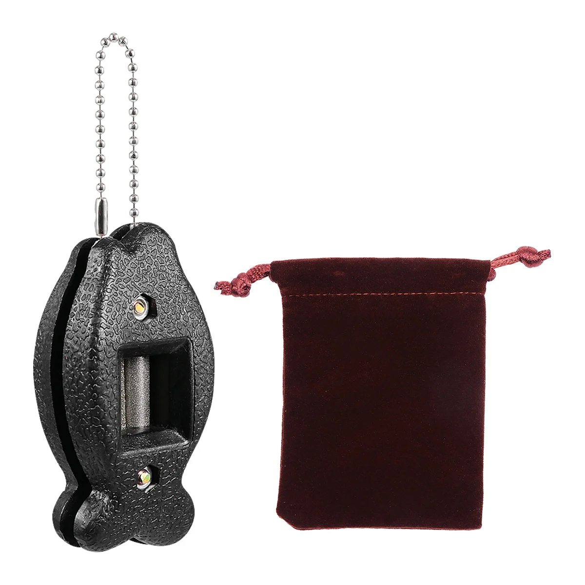 

Adjustable Double-Sided Ice Skate Sharpener Skid-Proof Portable Hockey Skate Conditioner Sandstone Keychain Blade Shaver