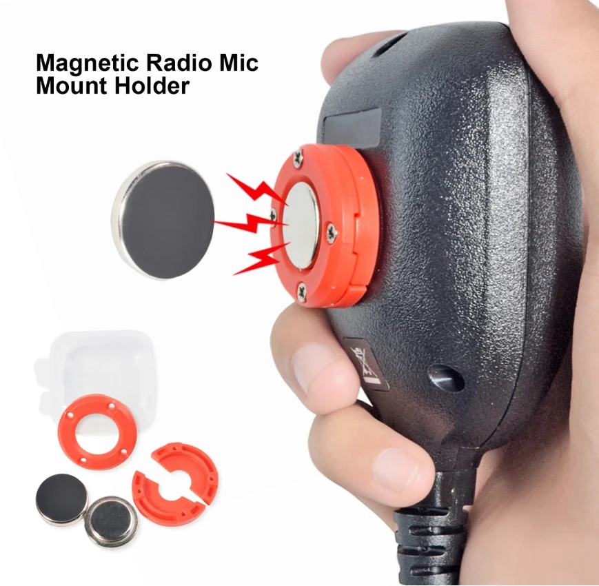 

Магнитный кронштейн для крепления микрофона, фиксированный кронштейн для ручных микрофонов, настенный держатель для приборной панели автомобиля для духа Yaesu FT7900R MH48 SSM-85D