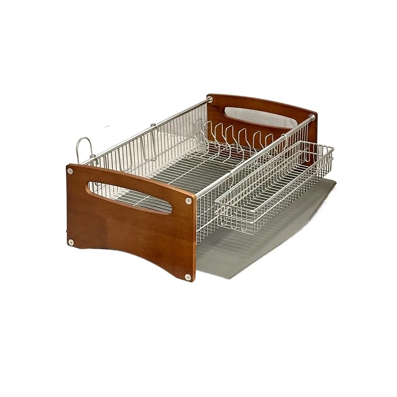 

Pre-style 304 stainless steel bowl rack storage kitchen sink side drain, chopsticks, dishes and spoons storage rack