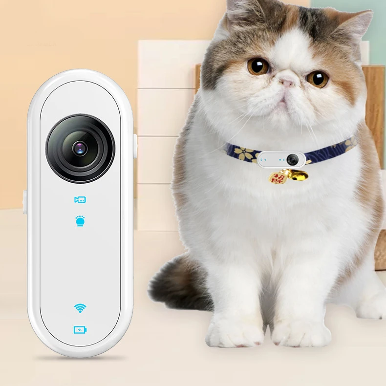 

Wireless Cat Collar Camera Outdoor Dog Tracker Collar With Screen Video Recording