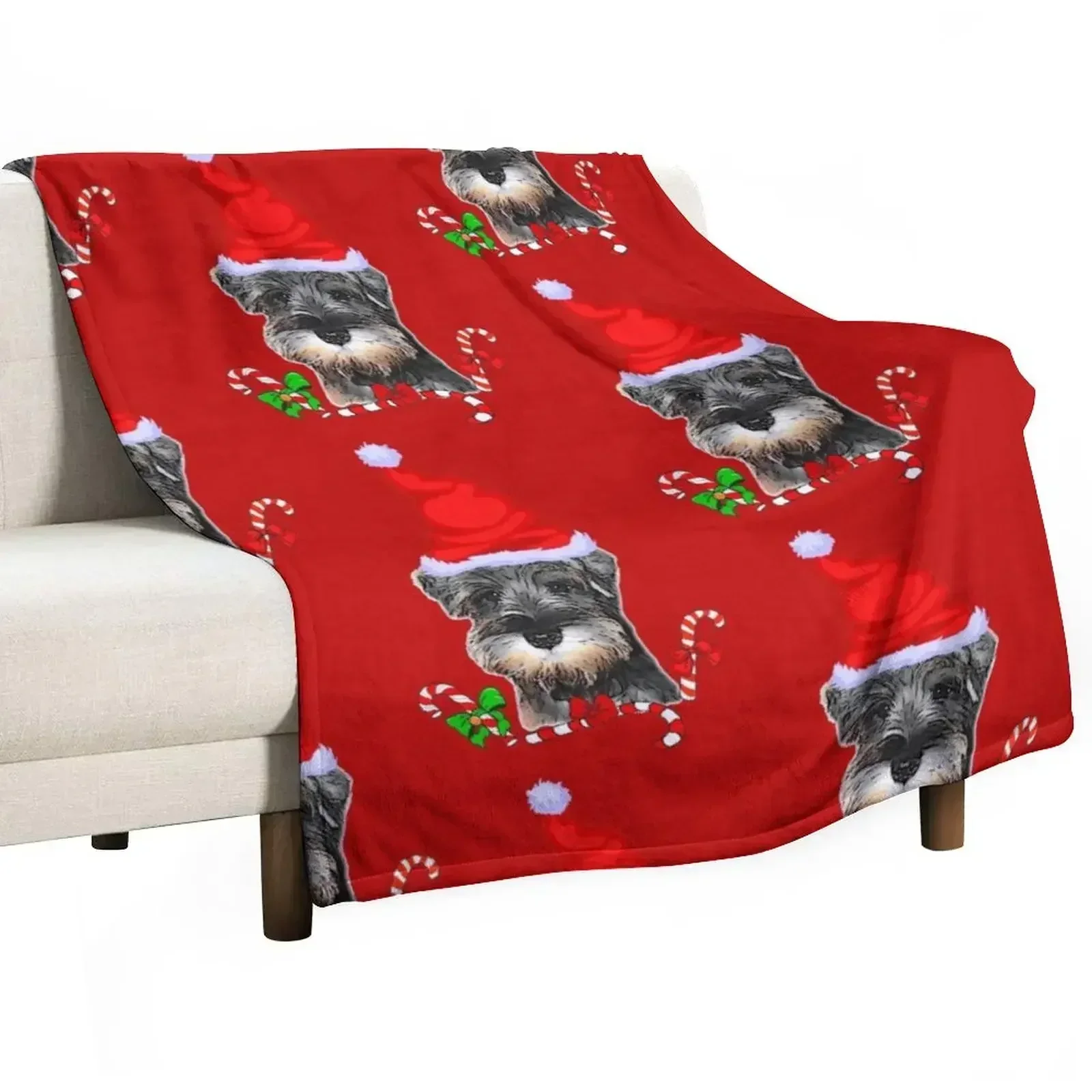 Miniature Schnauzer Christmas Gifts Throw Blanket Comforter Multi-Purpose cosplay anime Blankets