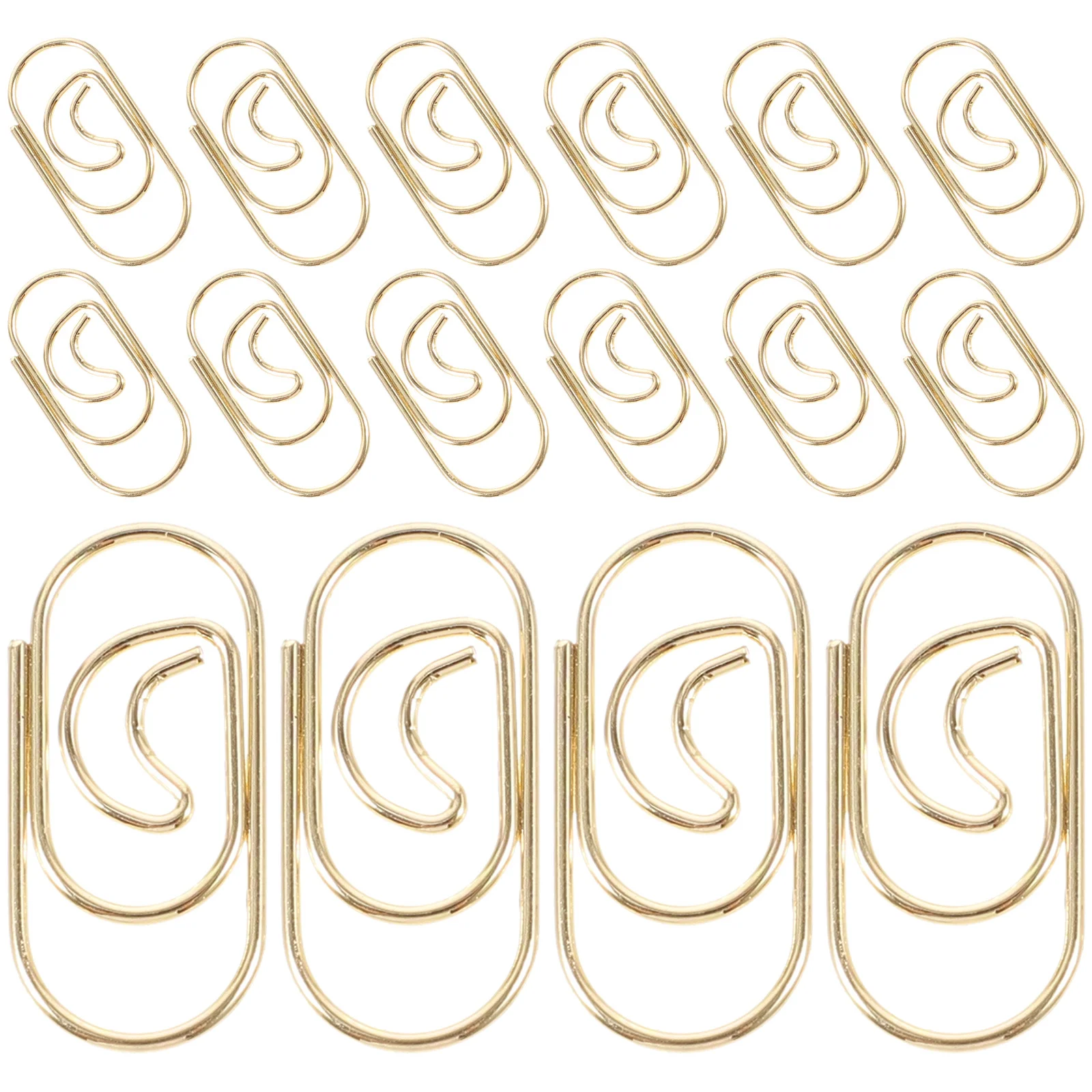 

100Pcs Adorable Moon Paper Clips Cute and Functional for Office School Daily Use High Durability Not Easy to Deform