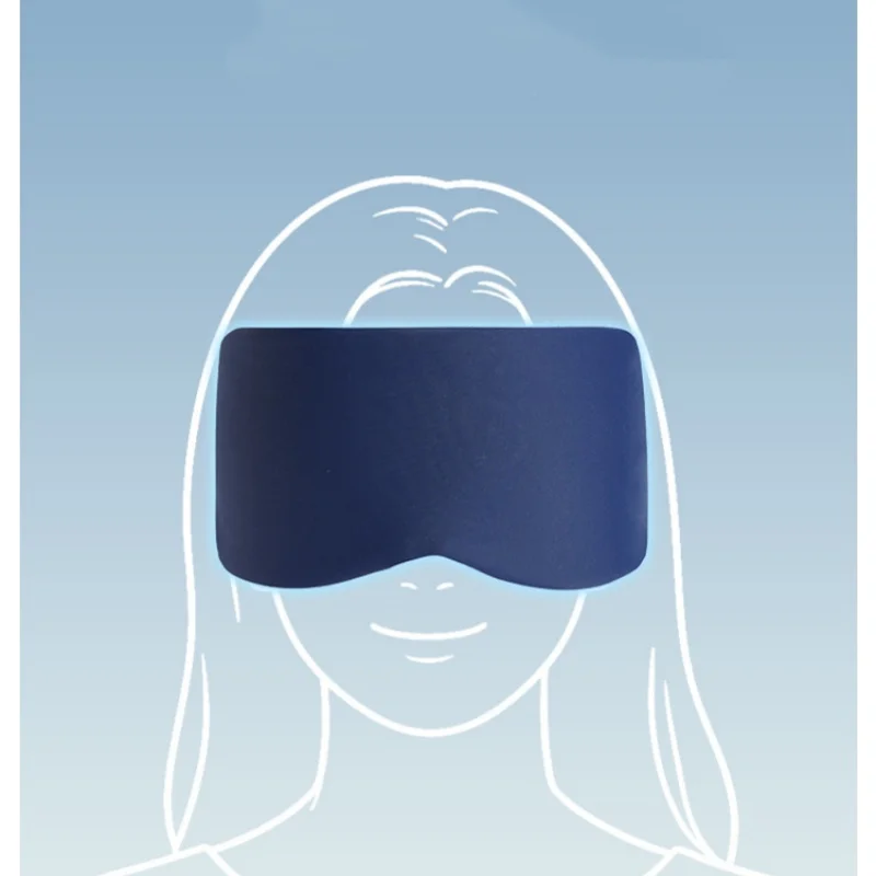 

Синяя маска для глубокого сна с завязанными глазами, блокирующая повязка на глаза для женщин и мужчин, мягкая портативная легкая двухсторонняя маска для сна для взрослых