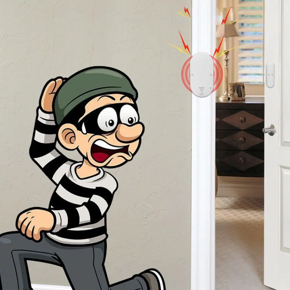 Magnetic Sensor Door Window Alarm 130dB Multifunctional Door Window Open Sensor Sturdy Burglar Alarm