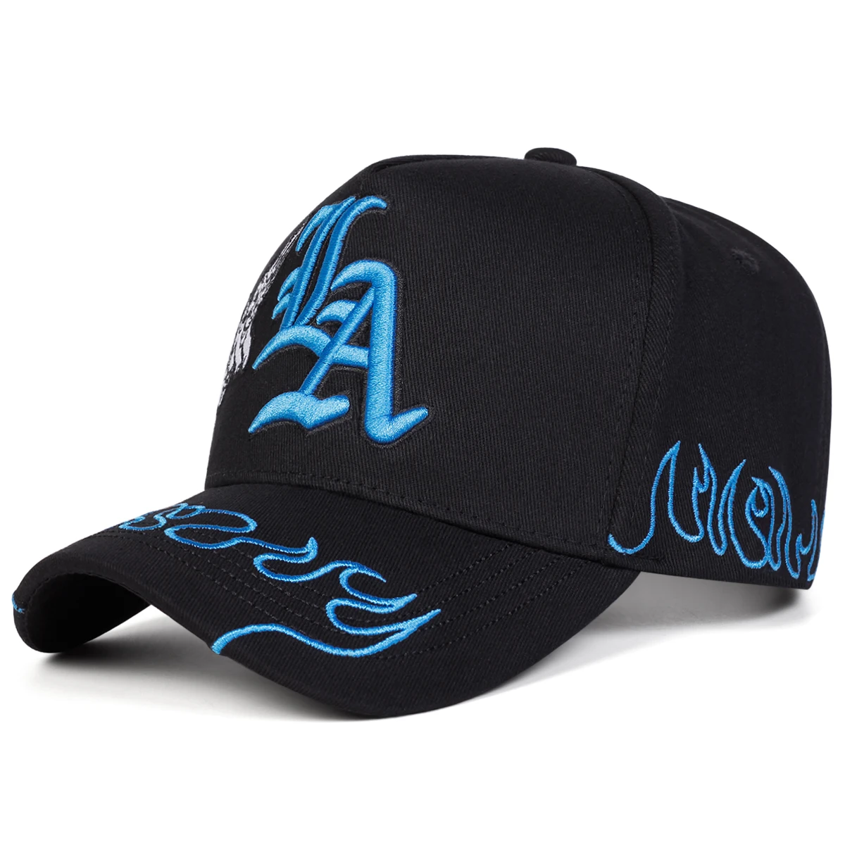 Gorras de Béisbol Unisex con Bordado de Ángel Gótico de Los Ángeles, Ajustables, Casuales, para Primavera y Otoño, Protección Solar, Gorra Deportiva