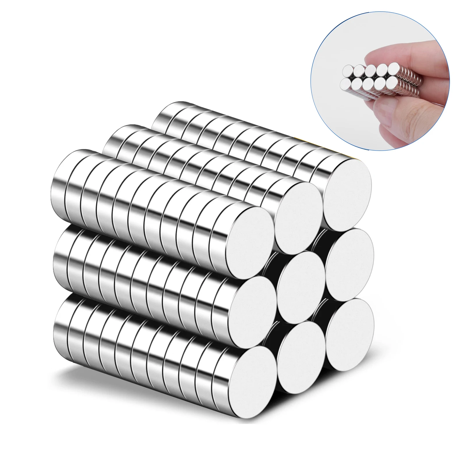 50/100Pcs 4x2mm Round Shape Rare Earth Neodymium Super Strong Magnetic N38 NdFeB Magnet Fridge Door Acoustic Field Electronics