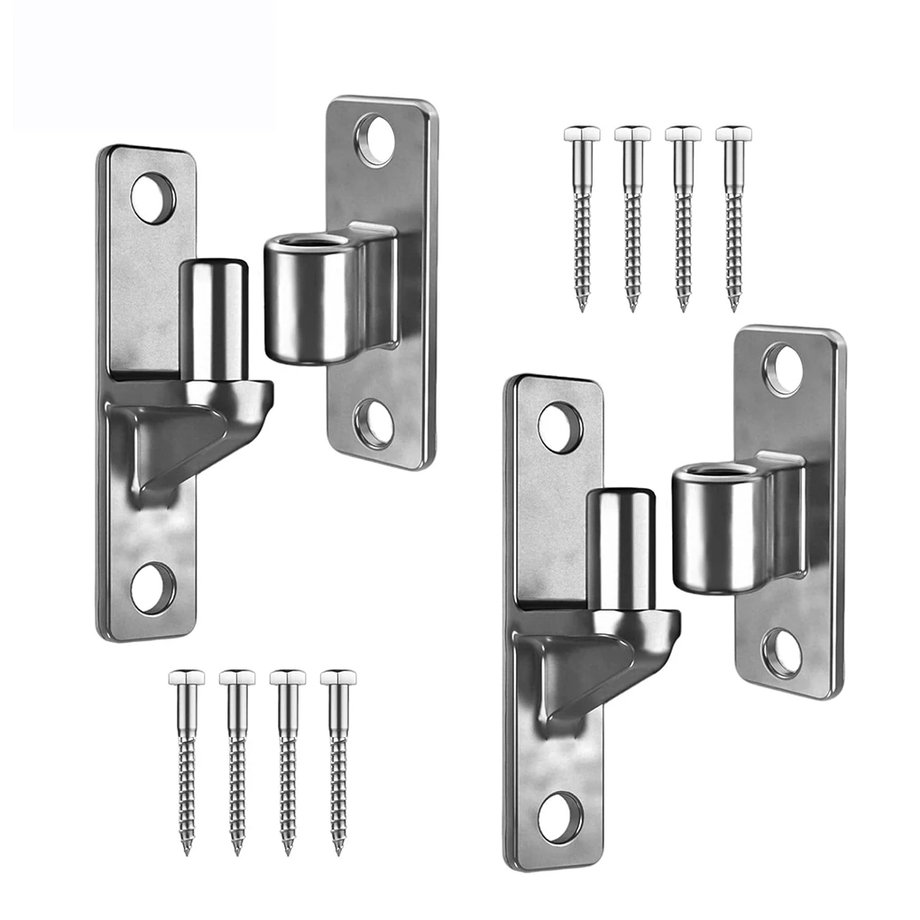 

2025 New 2PCS Gate Hinge Stainless Steel 304 Gate Hinge Female And Male Door Hinges For Fence Gates Farm Gates And Barn Gates