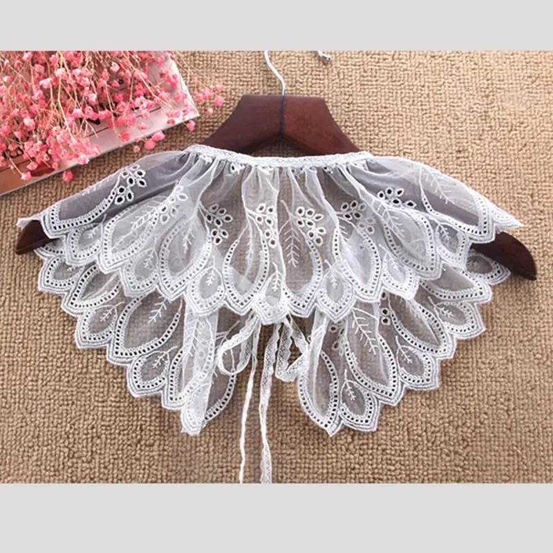 

Fashion Women Bandage Lace Women Blouse Fake False Collar for Doll Collar Clothe