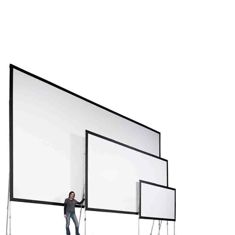 Screen Full Dress Kits 200 Inches 16 9 Wide Best Price for Large Venue Projector PVC Fabric 3 Years Frame Matt White FLYIN (OEM)