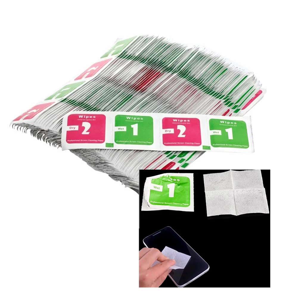 400pcs Camera Lens Phone LCD Screen Dust Removal Tool Dry Wet Cleaning Wipes Paper Set for IPhone Computer Screen Cleaning