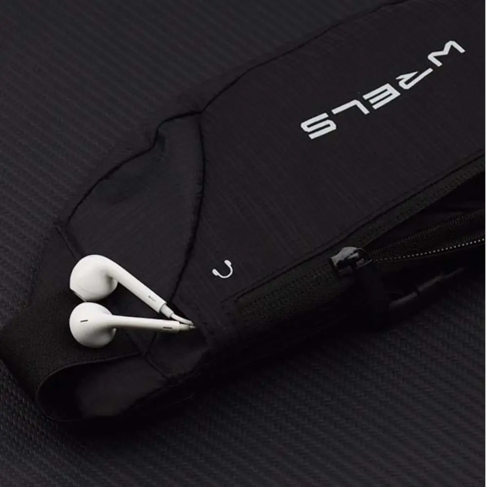Waterproof Running Waist Bag Headphone Hole Phone Holder Mobile Phone Bag Breathable Elastic Sports Fanny Pack Jogging Training