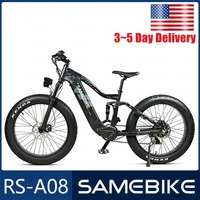 EU/USA STOCK SA08 Electric bicycle Lithium Battery Brushless Motor 750W48V17Ah Max Speed 35km/h 26inch Fat Tires Electric Bike