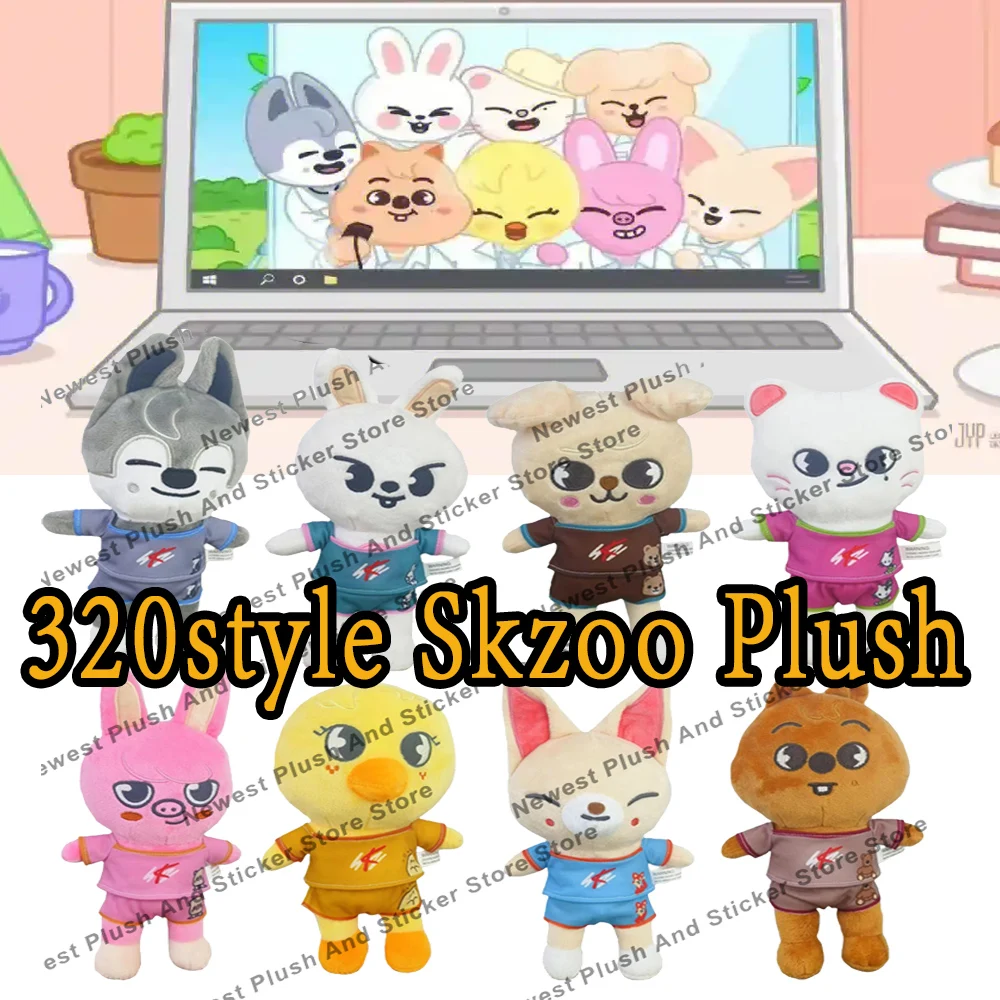 

281style Skzoo Plush Toys Stray Wolf Cartoon Stuffed Animal Plushies Doll Kawaii Character Plush Doll Companion for Adults Fans