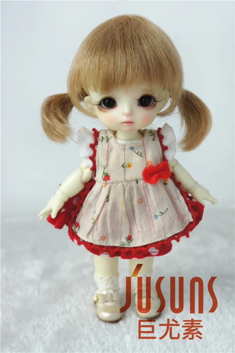 JD446 1/4 1/3 Cute Two Pony Two Pony BJD mohair doll wigs Soft size 7-8 inch 8-9 inch doll hair MSD SD fashion doll accessories