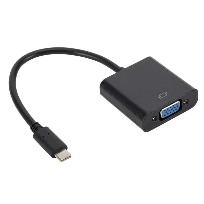 USB C To VGA Adapter Cable Type-C USB 3.1 To VGA Adaptor for MacBook Pro MacBook Air 2019 Samsung Galaxy S9/S8 USB C TO VGA