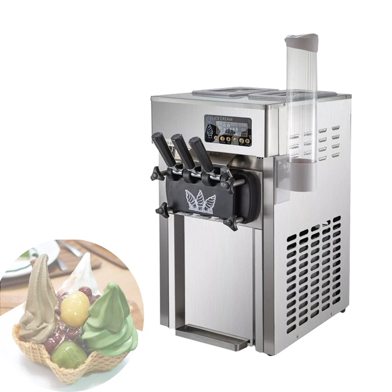 Commercial Soft Serve Ice Cream Machine Automatic  Ice Cream   machine 18-22L/H Stainless Steel Vending Machine