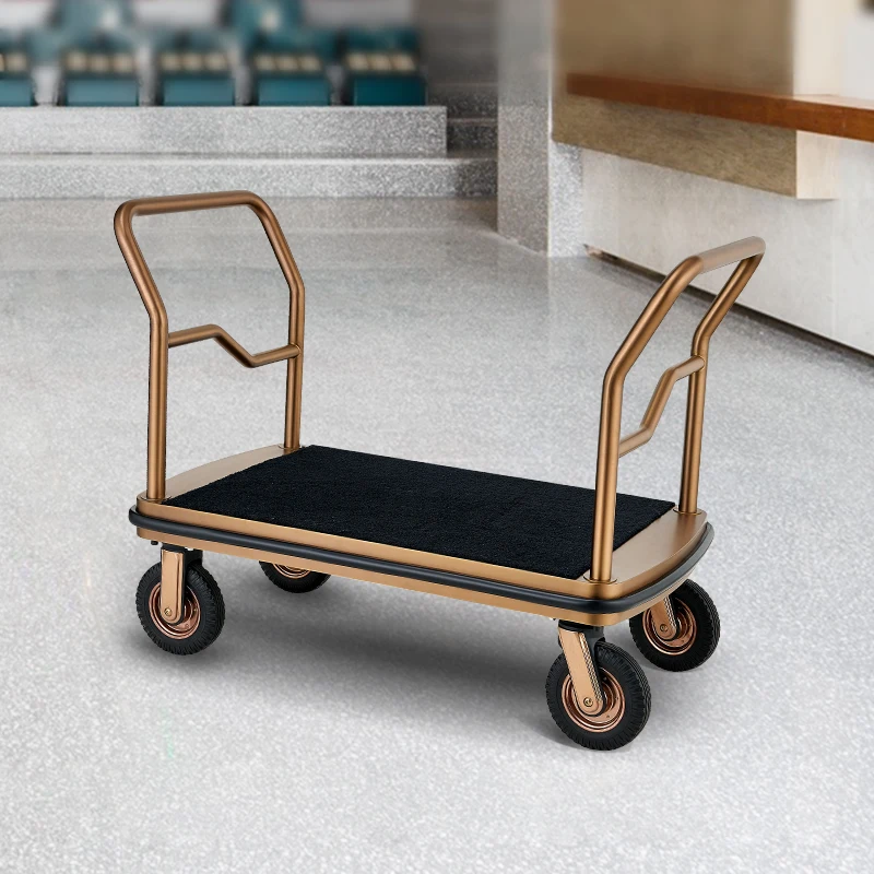 Hotel lobby luggage cart, household commercial luggage cart, luggage trolley, concierge cart 8 inches