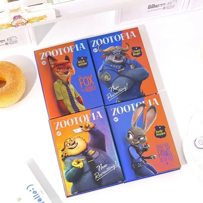 

Disney натуральная Zootopia Nick Judy A7, мини-карманный студенческий блокнот, блокнот Kawaii, милый портативный милый блокнот в стиле аниме, новинка 2023 года