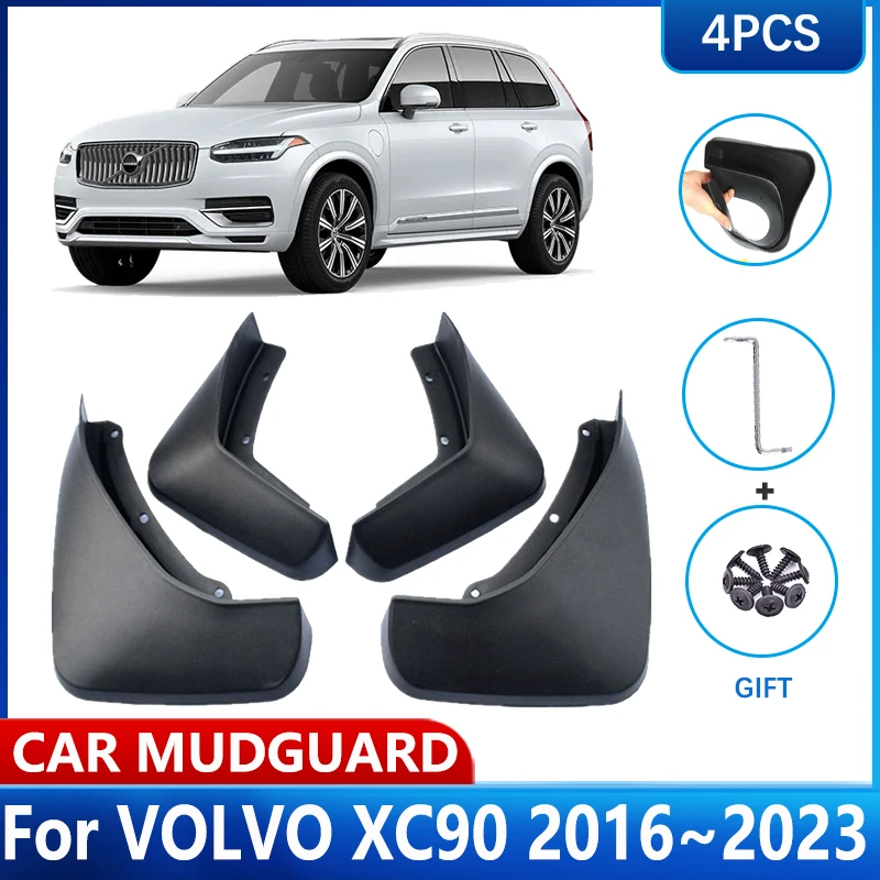 MudFlaps For Volvo XC90 Accessories 2023 2022 2021 2020 2019 2018~2016 MK2 Front Mud Flaps Fender Mud Guard Splash Car Mudguards