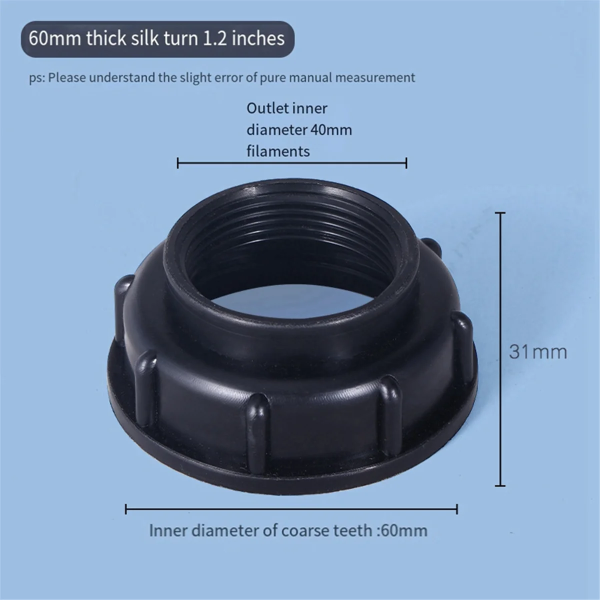 ABKM Internal Thread IBC Tank Fittings Drain Adapter for Hose Faucet Valve A