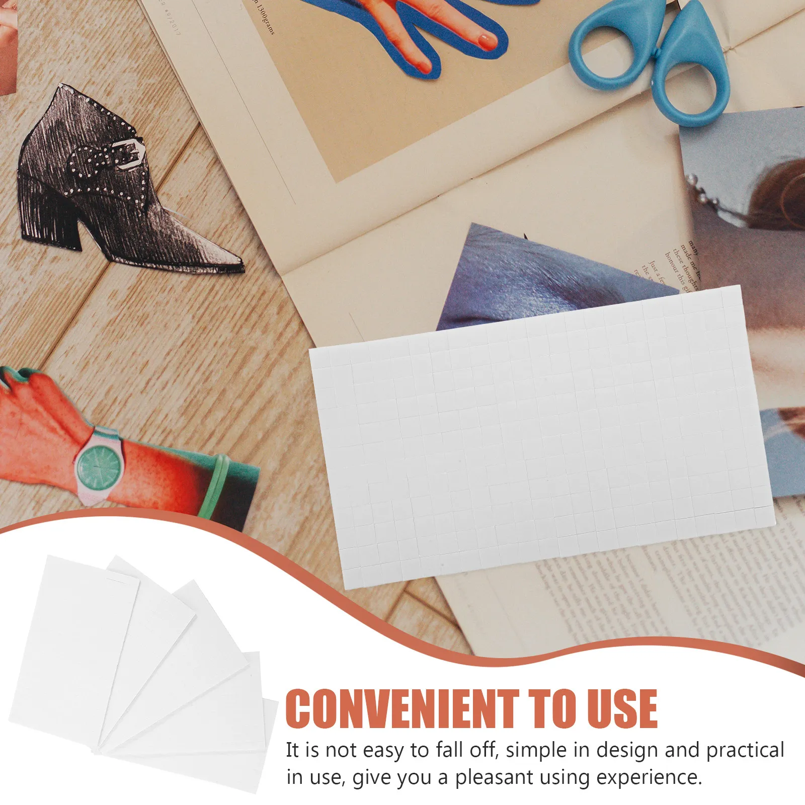 5Sheets Foam Squares Dual Sided Adhesive Foam Mount Perfect for Scrapbook Cards DIY Craft Projects Card Making Supplies