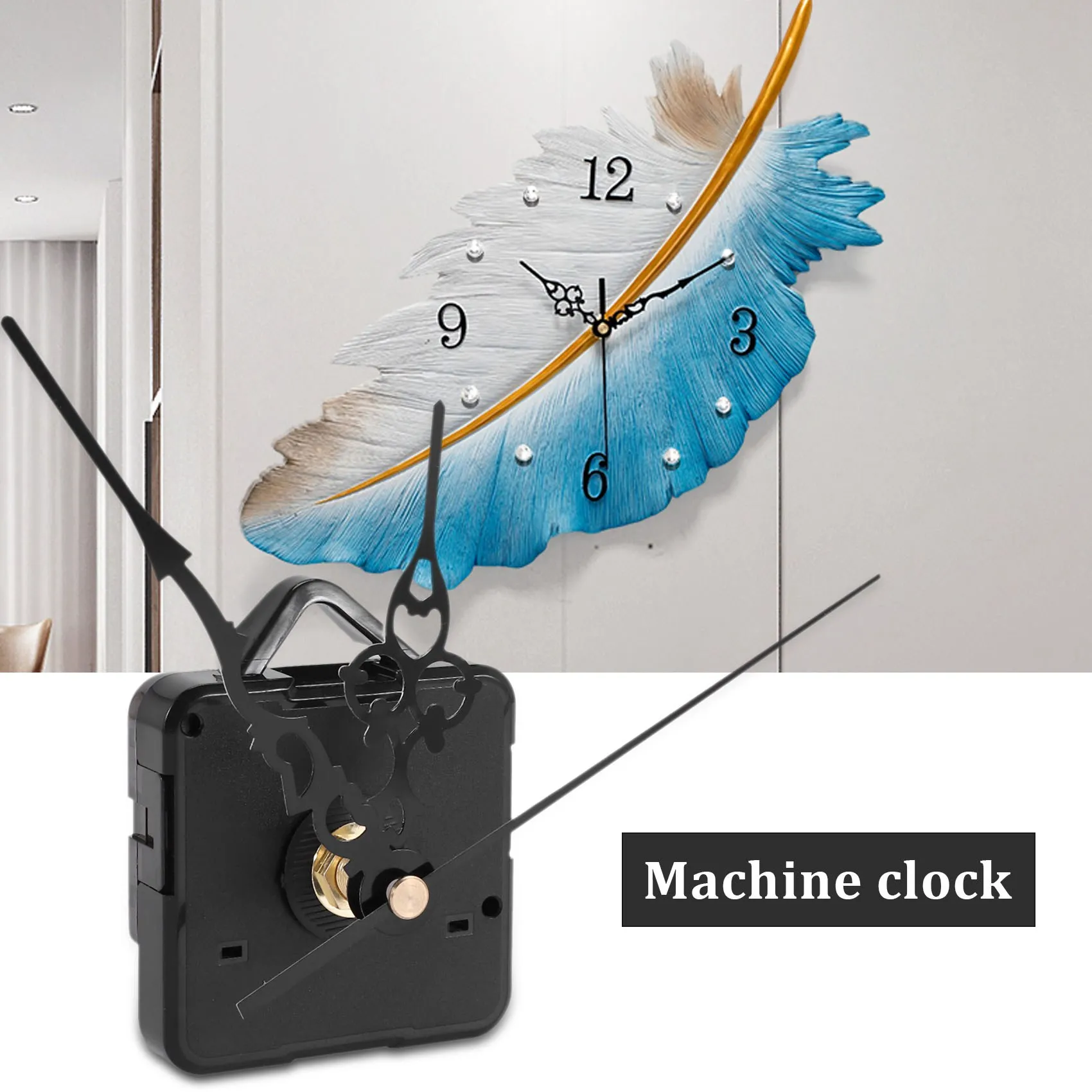 Механизм ABQR Кварцевые часы Секунды Обратный отсчет Черный