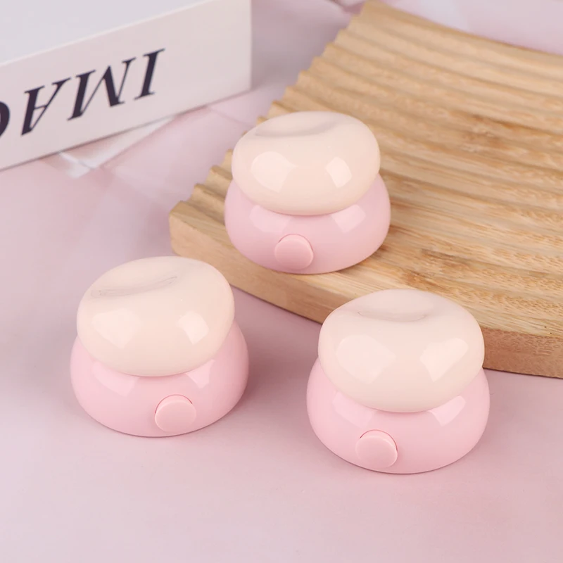 3.5g mini frasco vazio cosmético potes maquiagem recipiente de cuidados com a pele caixa de creme facial caixa de bálsamo labial com colher de silicone garrafas recarregáveis