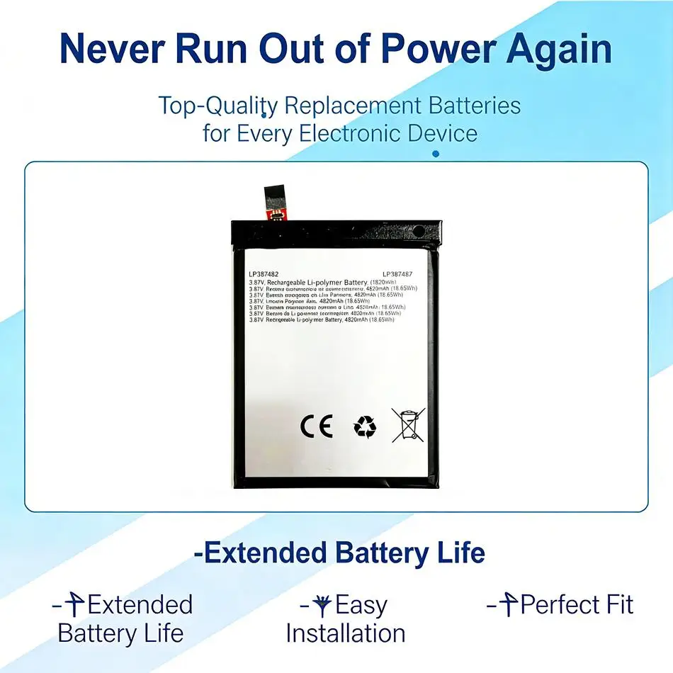 

Аккумулятор для мобильного телефона Crosscal LPN387482, 4820 мАч, высокая производительность