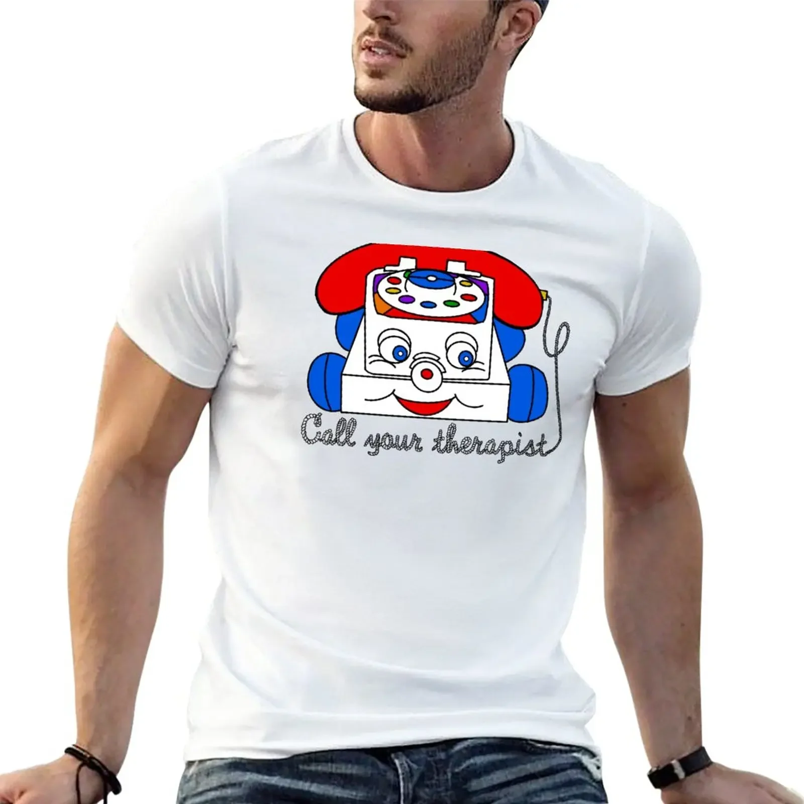 

New Call your therapist T-Shirt custom t shirt black t shirt mens plain t shirts