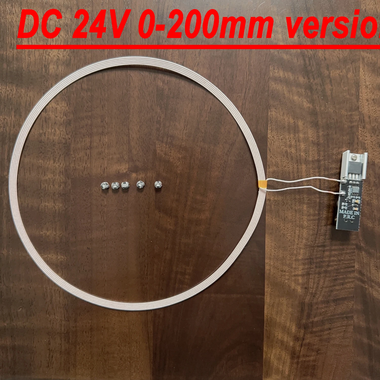 5V 24V 0-200mm Wireless Power Supply Transmitter Coil + Wireless Receiver LED Light Induction Lamp Toys Model Robots Sand Table