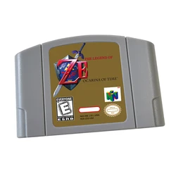 0Legend of Zel Ocarina of Time, The 64 Bit Game Cartridge USA NTSC version For N64 Consoles