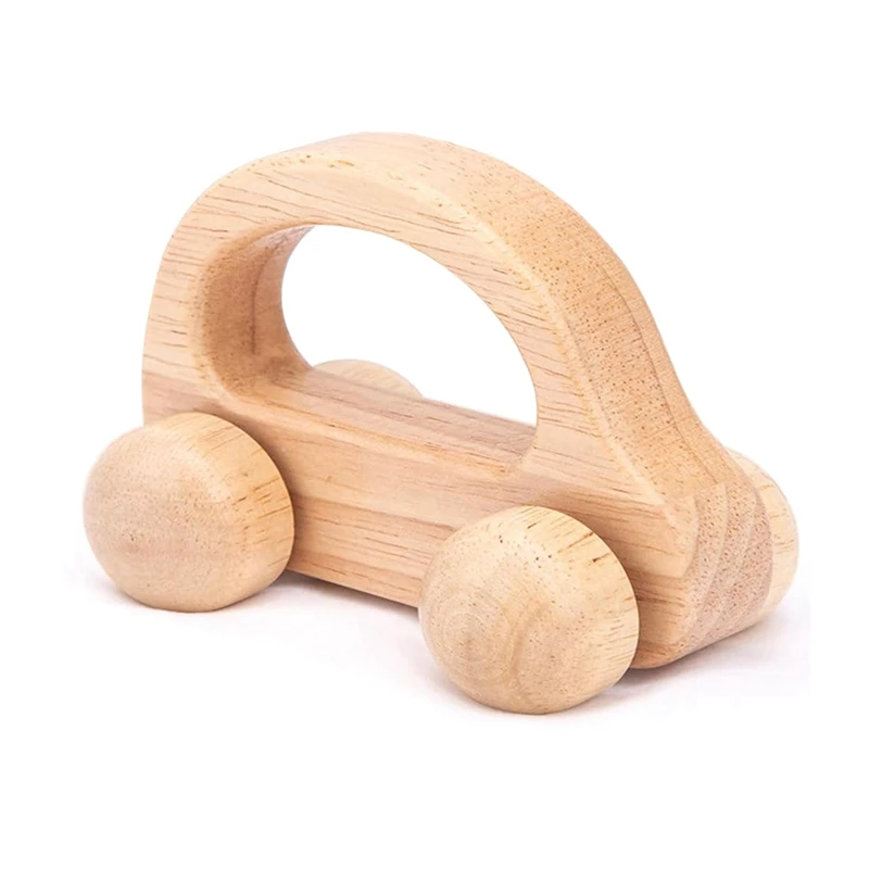 2 Stück Baby Holz Auto Spielzeug frühe Bildung Kleinkind 0-6-12 Monate Kleinkind 1-3 Jahre alt Holz spielzeug Jungen neutrales Dekor