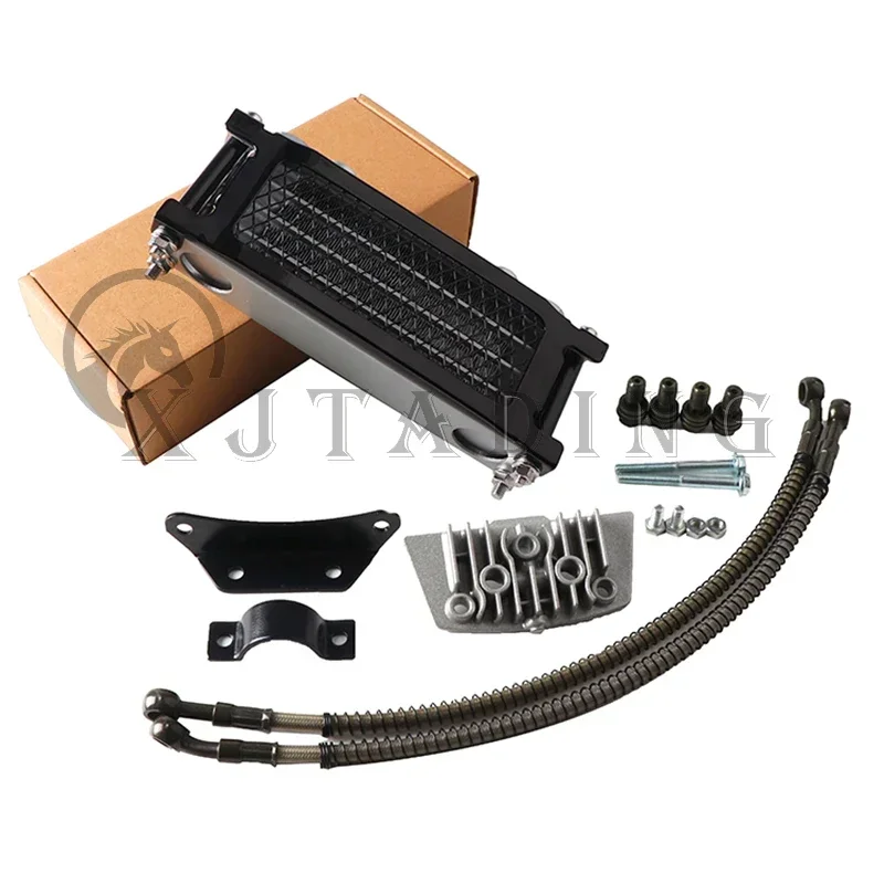 Motocross Universal 50cc-140cc Modifizierter Ölkühler Ölkühler-Kit für Honda Yamaha Kawasaki Dirt Bike Mopeds Enduro Motocross