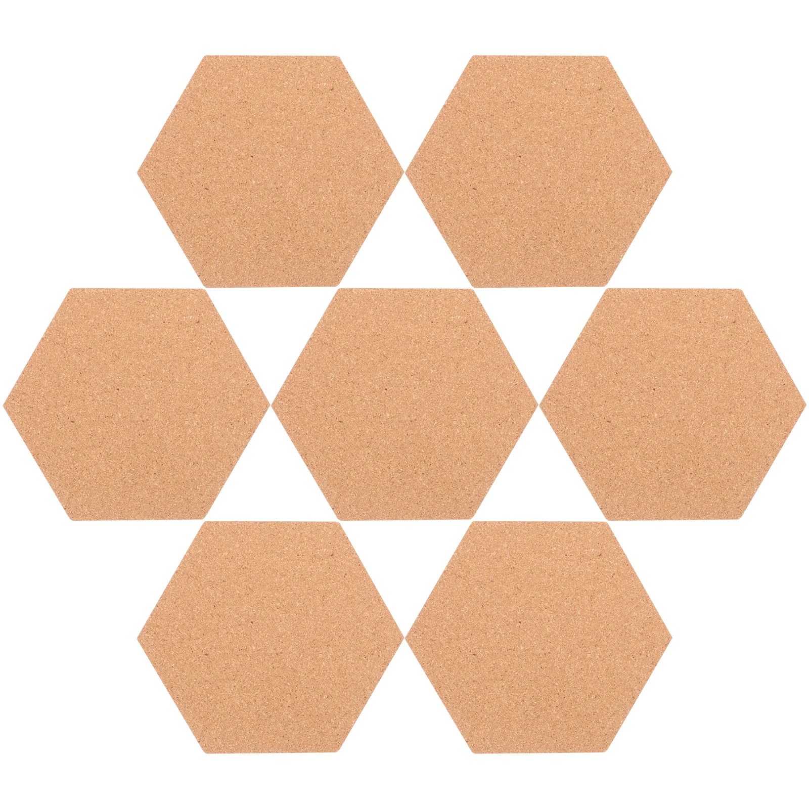 1Set Hexagon Cork Board Artistic Installation for Home Office Classroom Commercial Use Cork Board Announcement Message Boards