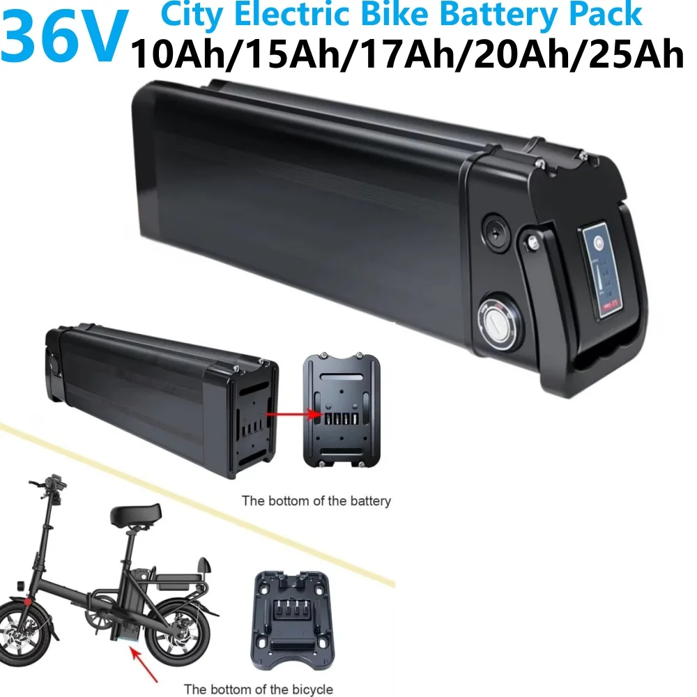 36v 10ah battery electric bicycle E-Bike for Aventon Soltera.2 & Step-Through-YOSE POWER 36V Lithium battery sets with 2A battery charger 36V*10AH battery for U4 Electric