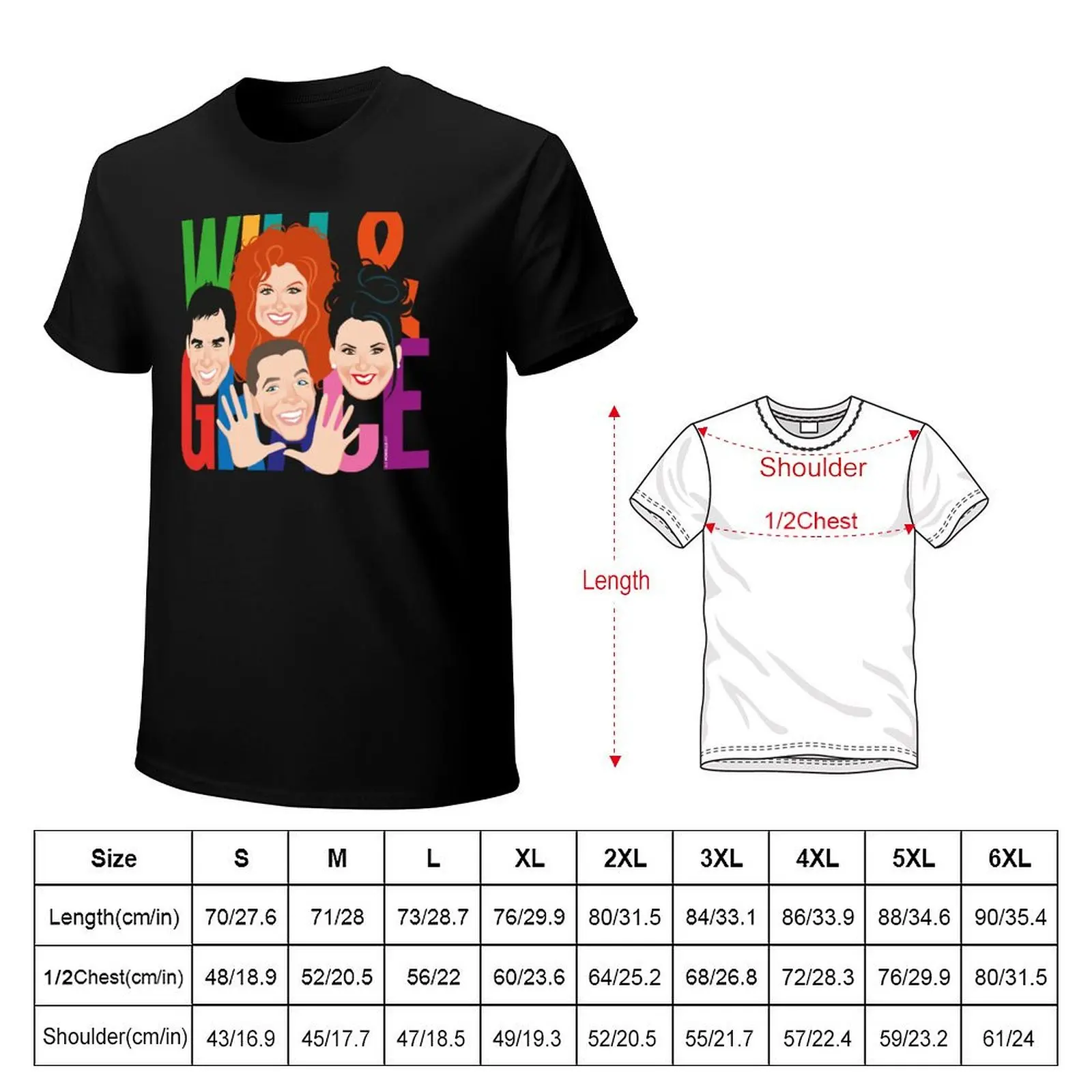 Will and Grace T-Shirt Moisture Control Sports Tee