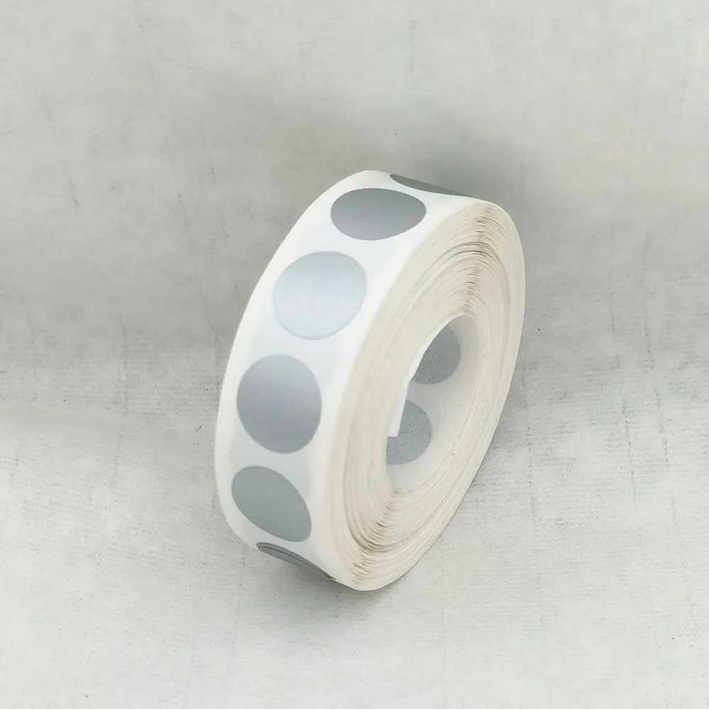 

1000 шт., 0,5 дюйма, 12,5 мм, маленькие круглые серебряные скретч-наклейки, рекламные игры, сувениры