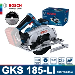 Bosch GKS 185-LI Cordless Circular Saw 18V Portable Electric Saw Woodworking Cutting Brushless 165mm 5000RPM GKS185LI