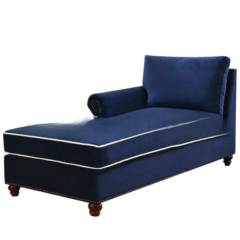 

Neoclassical concubine chair furniture retro old fabric soft bag beauty couch balcony villa leisure lounge chair