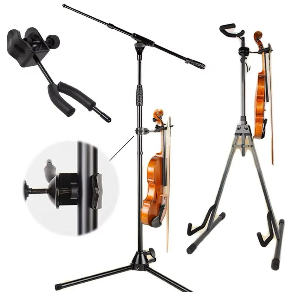 

Металлическая вешалка для скрипки без перфорации с крючком для смычка Подставка для скрипки и альта Микрофон или пюпитр Подставка для скрипки Держатель для альта Сценические выставки