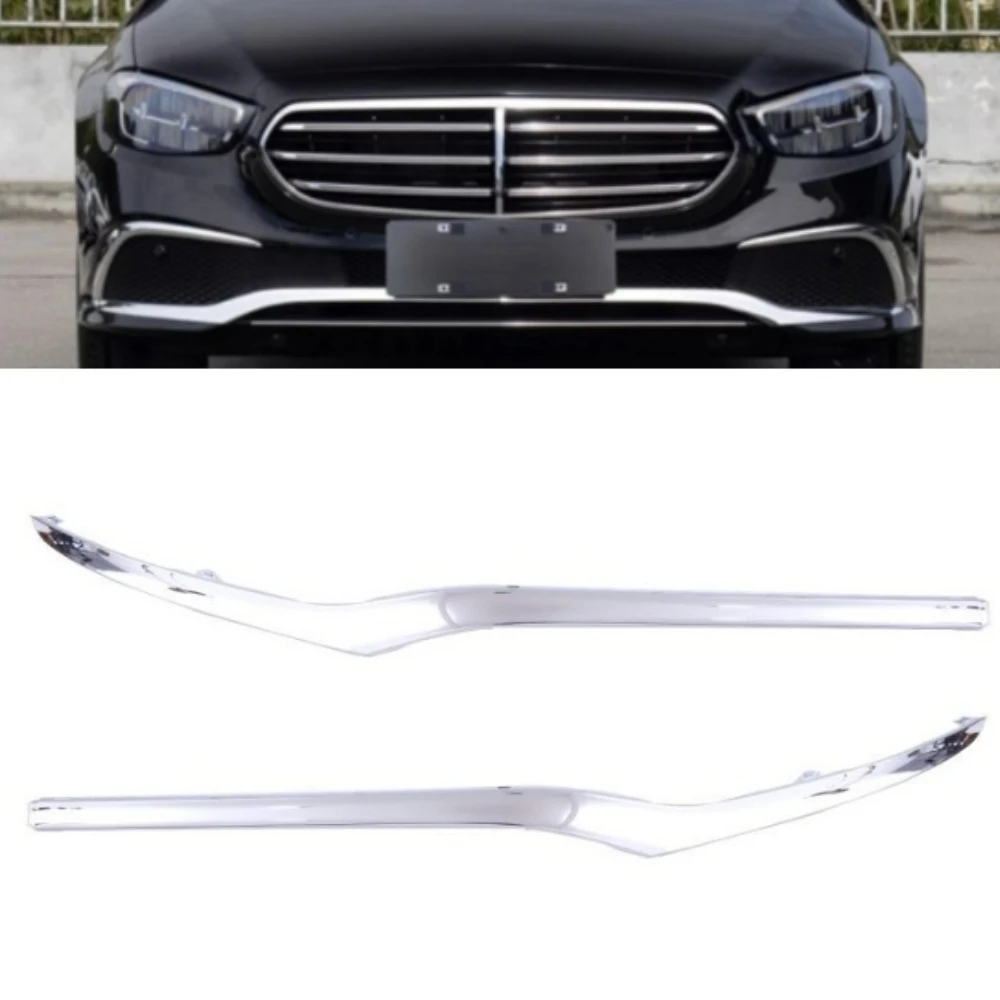 Front Bumper Chrome Decorative Strip A2138859803 A2138859703 A2138852103 A2138852203 For Benz E-Class W213 C238 2021-2023 E260